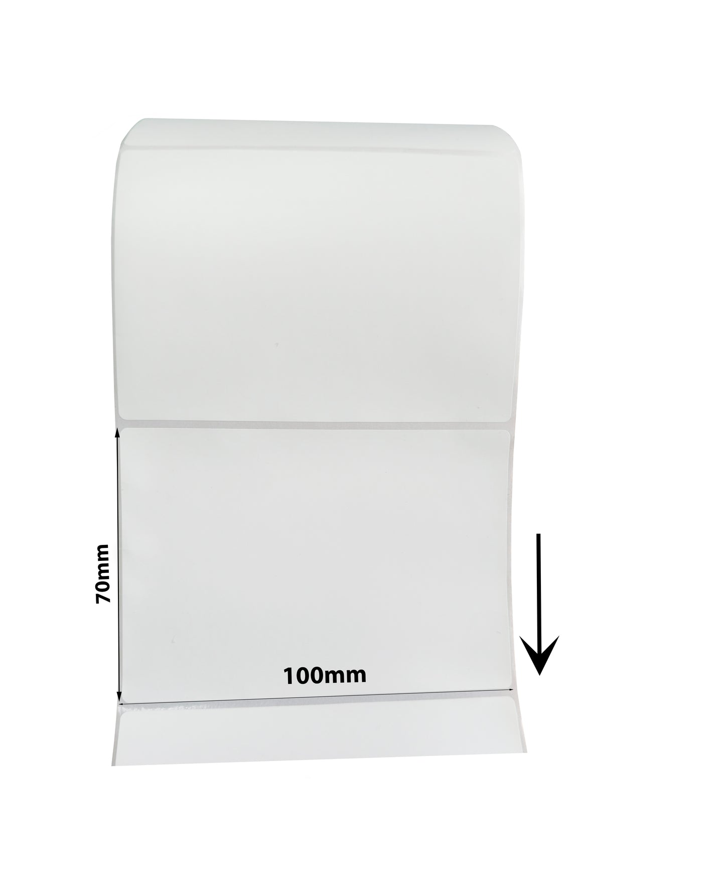 100x70mm Direct Thermal Strong Adhesive Removable Labels - 690 lables/roll