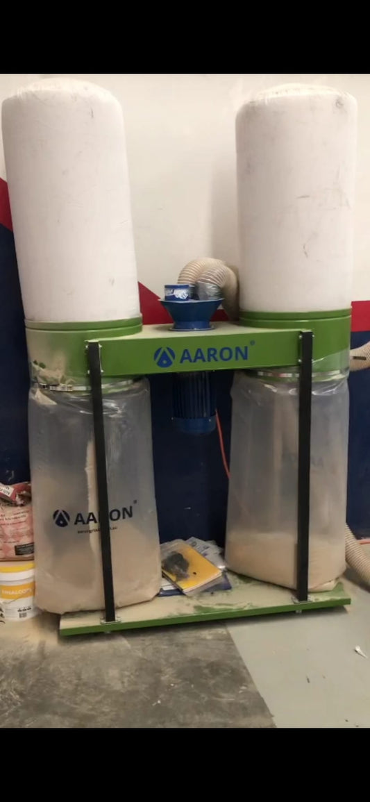 Dust Collector - Twin Bag - 4HP 3kW Three-Phase and Single-Phase Power