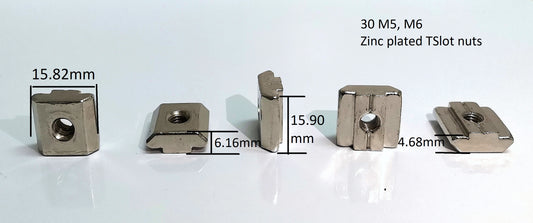 T-Slot Nuts for Aluminum Profile (pack of 20)