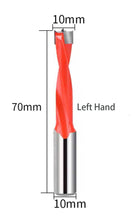 Load image into Gallery viewer, Two-Flute Carbide Dowel Drill Bits Dowel Boring Bits 70mm Length
