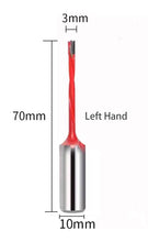 Load image into Gallery viewer, Two-Flute Carbide Dowel Drill Bits Dowel Boring Bits 70mm Length
