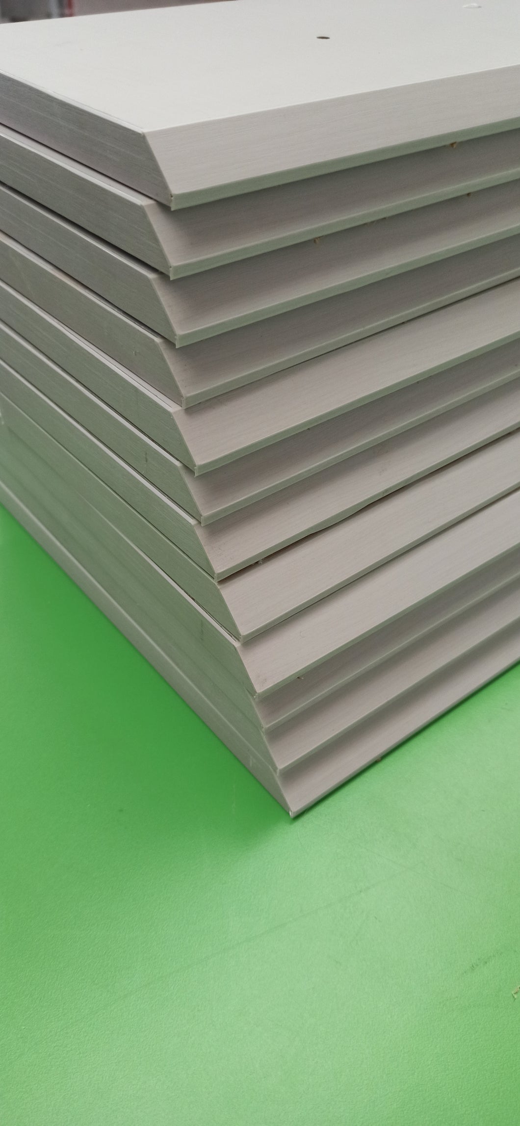 We are open for edging your melamine board !! 45Degree Bevelled Edge