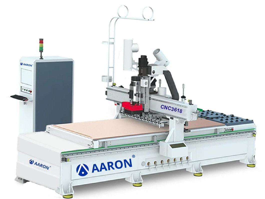 Aaron CNC 3700x 1830mm Series CNC Machine with 12 Linear Automatic Tool-Changer