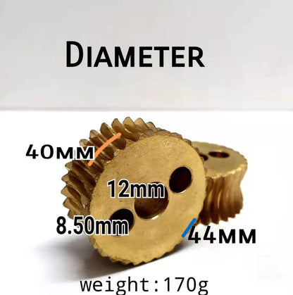 Panel saw concaved brass gear (angle)