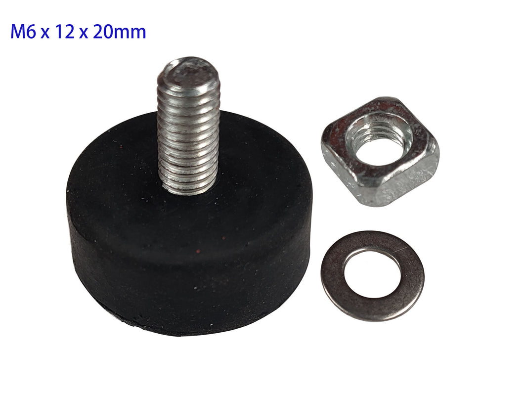 Rubber Vibration Damping Isolator Rubber Feet with M6 & M8 Screw