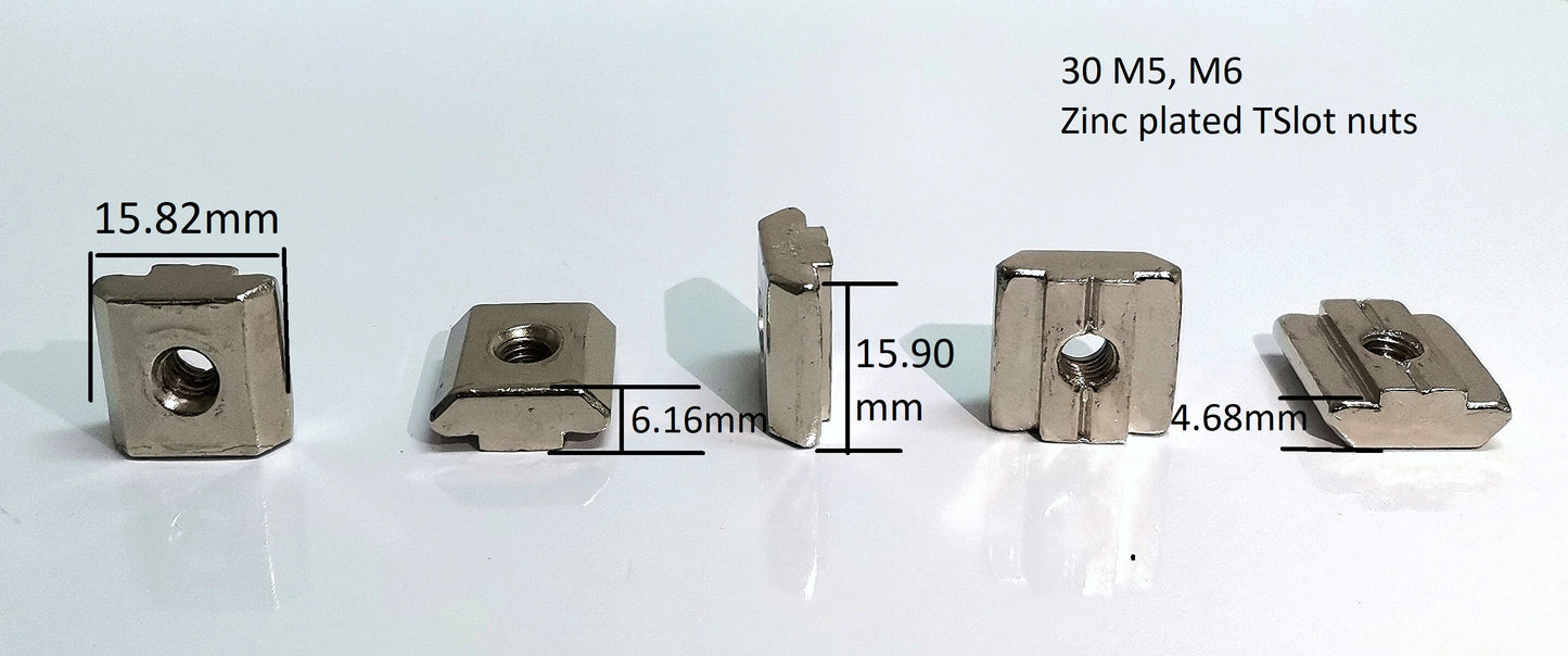T-Slot Nuts for Aluminum Profile (pack of 20)
